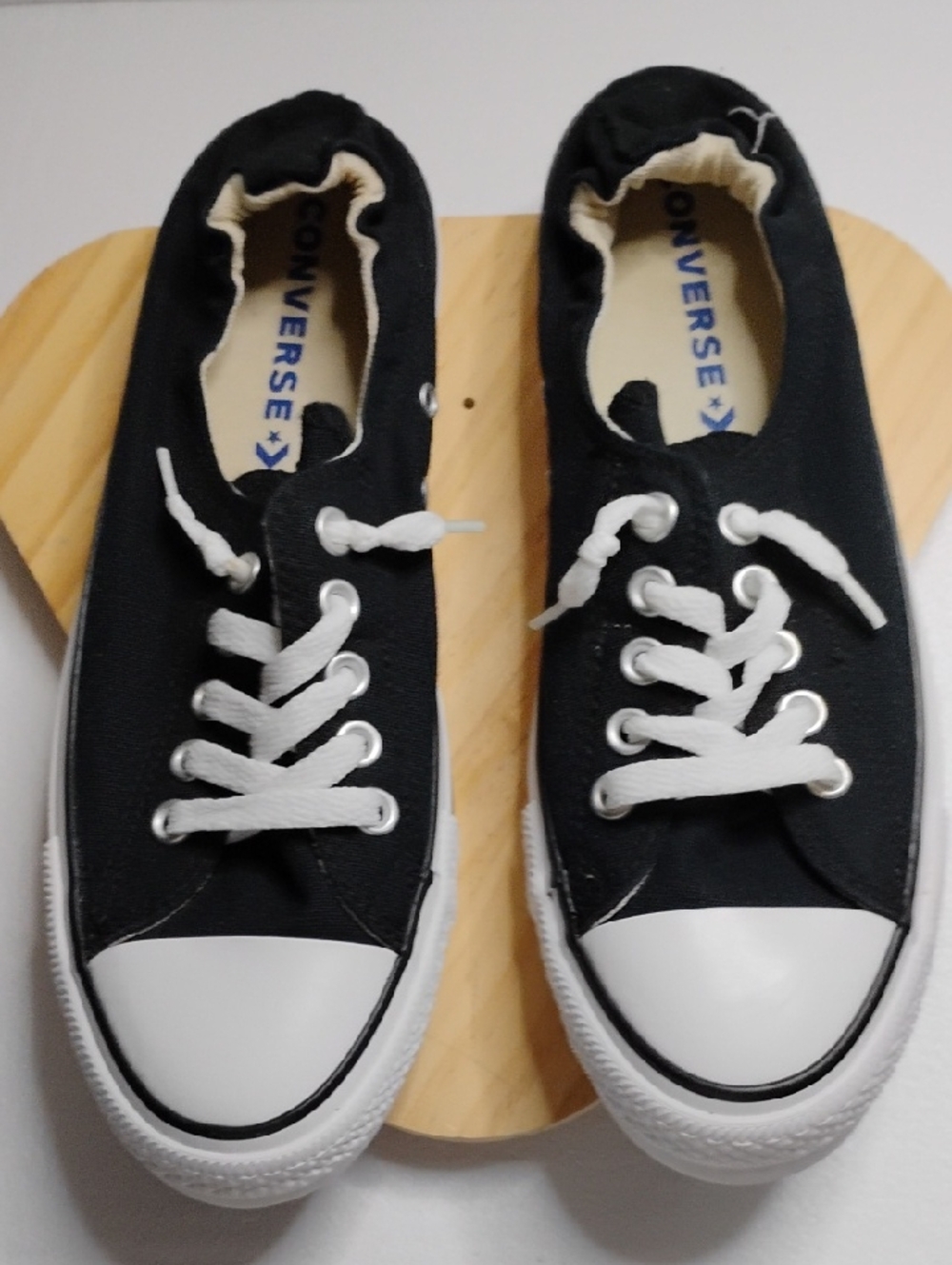 Converse Black and White Low-Top Canvas Sneakers
